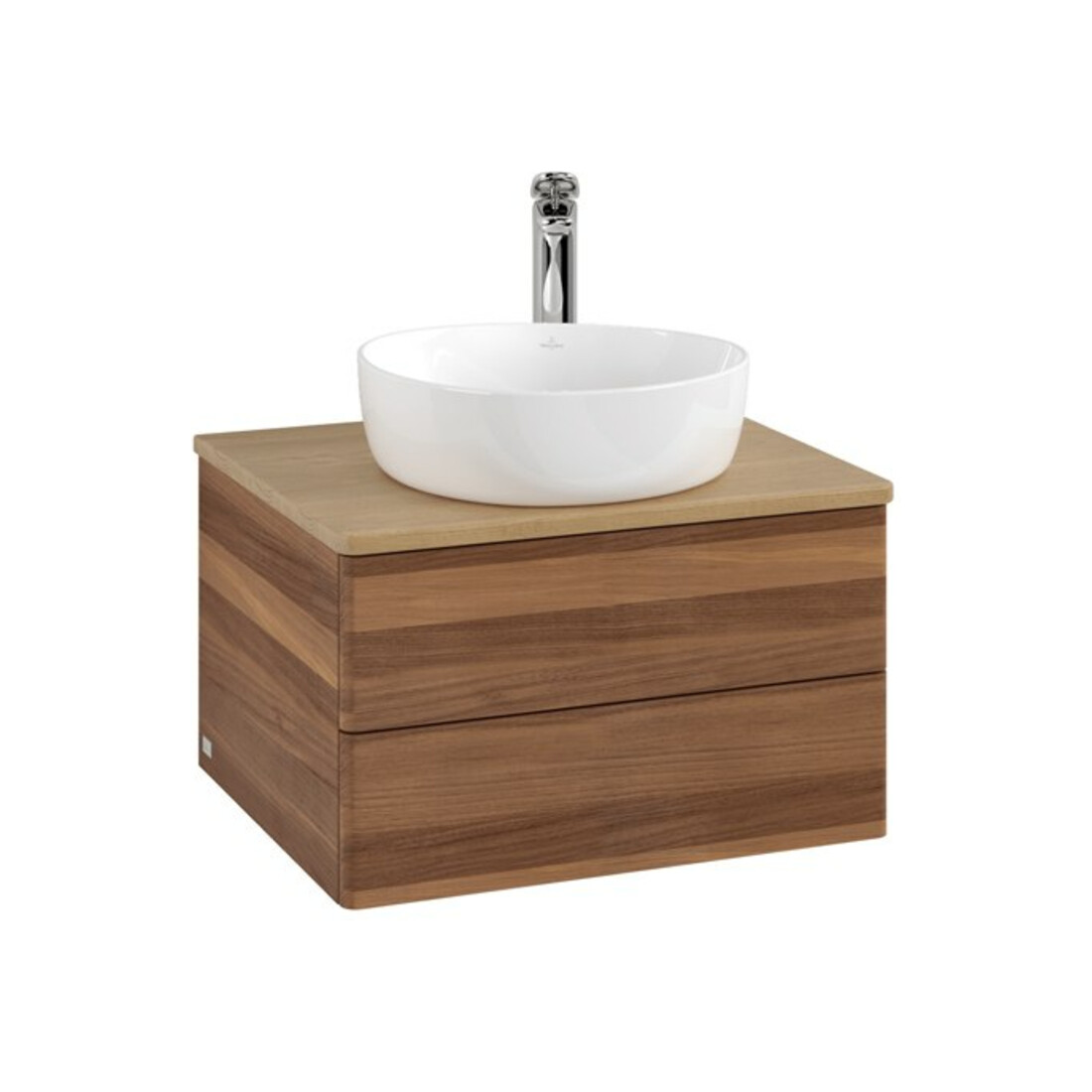 V&B Meuble sous-lavabo sans structure de façade - Éclairage Antao 60x36x50cm, H I P, WBP hon. Oa, blanc wal
