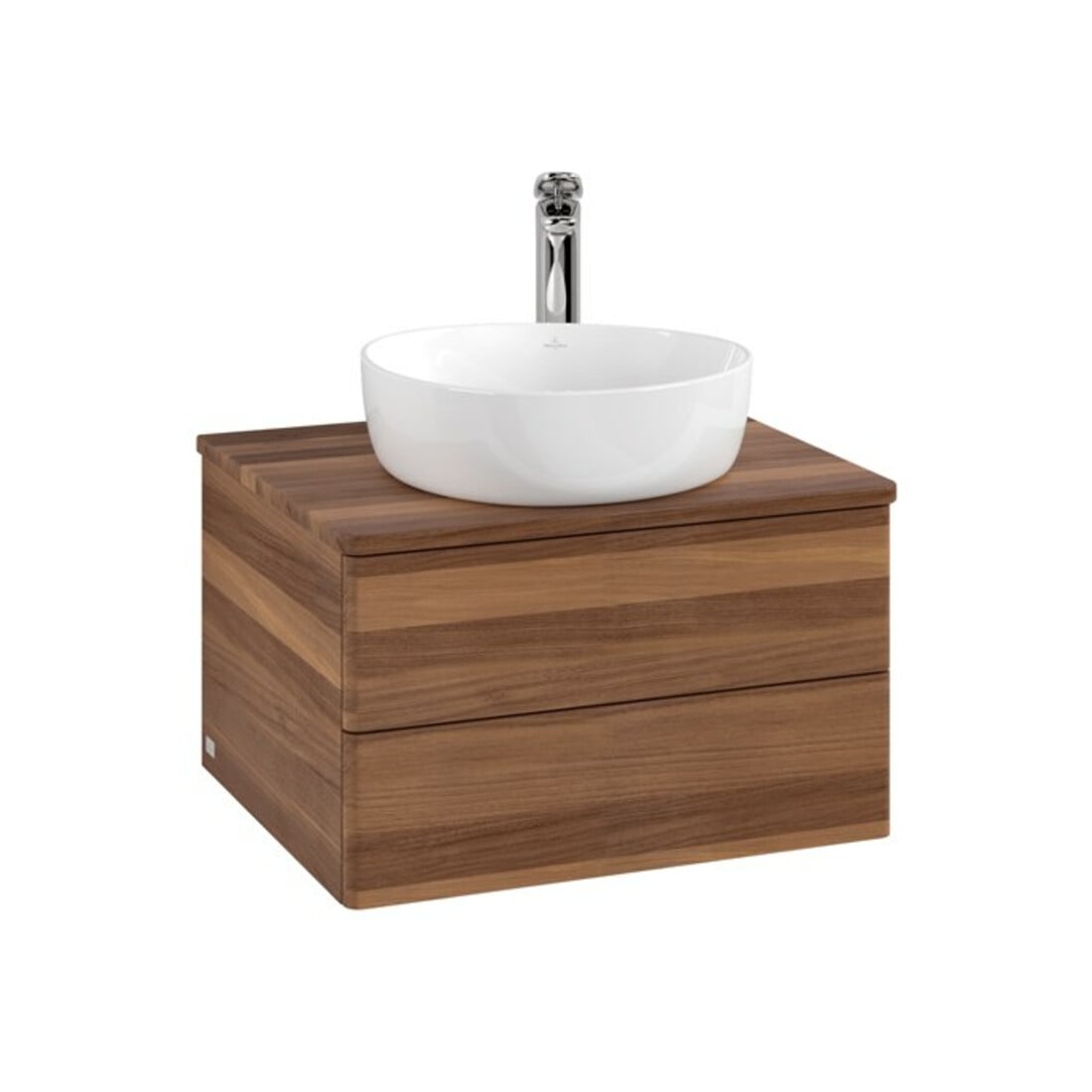 V&B Meuble sous lavabo sans structure de façade - Éclairage Antao 60x36x50cm, HL, couleur WBP blanc wal, blanc wal