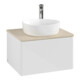 V&B Meuble sous lavabo sans structure de façade - Éclairage Antao 60x36x50cm, HL, WBP botti., blanc brillant Lac-4