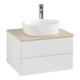V&B Meuble sous lavabo sans structure de façade - Éclairage Antao 60x36x50cm, HL, WBP botti., blanc brillant Lac-1