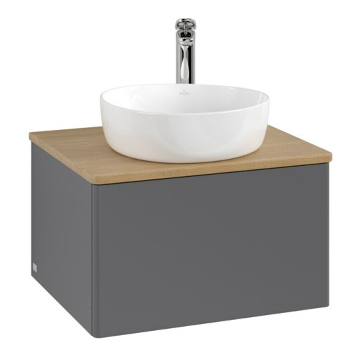 V&B Meuble sous lavabo sans structure de façade - Éclairage Antao 60x36x50cm, HL, WBP hon. Oa, A m Lac