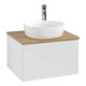 V&B Meuble sous lavabo sans structure de façade - Éclairage Antao 60x36x50cm, HL, WBP hon. Oa, blanc brillant Lac-1