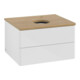 V&B Meuble sous lavabo sans structure de façade - éclairage Antao 60x36x50cm, HL, WBP hon. Oa, blanc brillant Lac