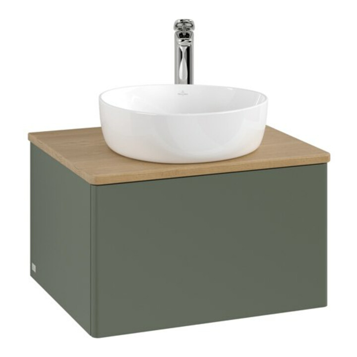 V&B Meuble sous-lavabo sans structure de façade - éclairage Antao 60x36x50cm, HL, WBP hon. Oa, le g. m Lac