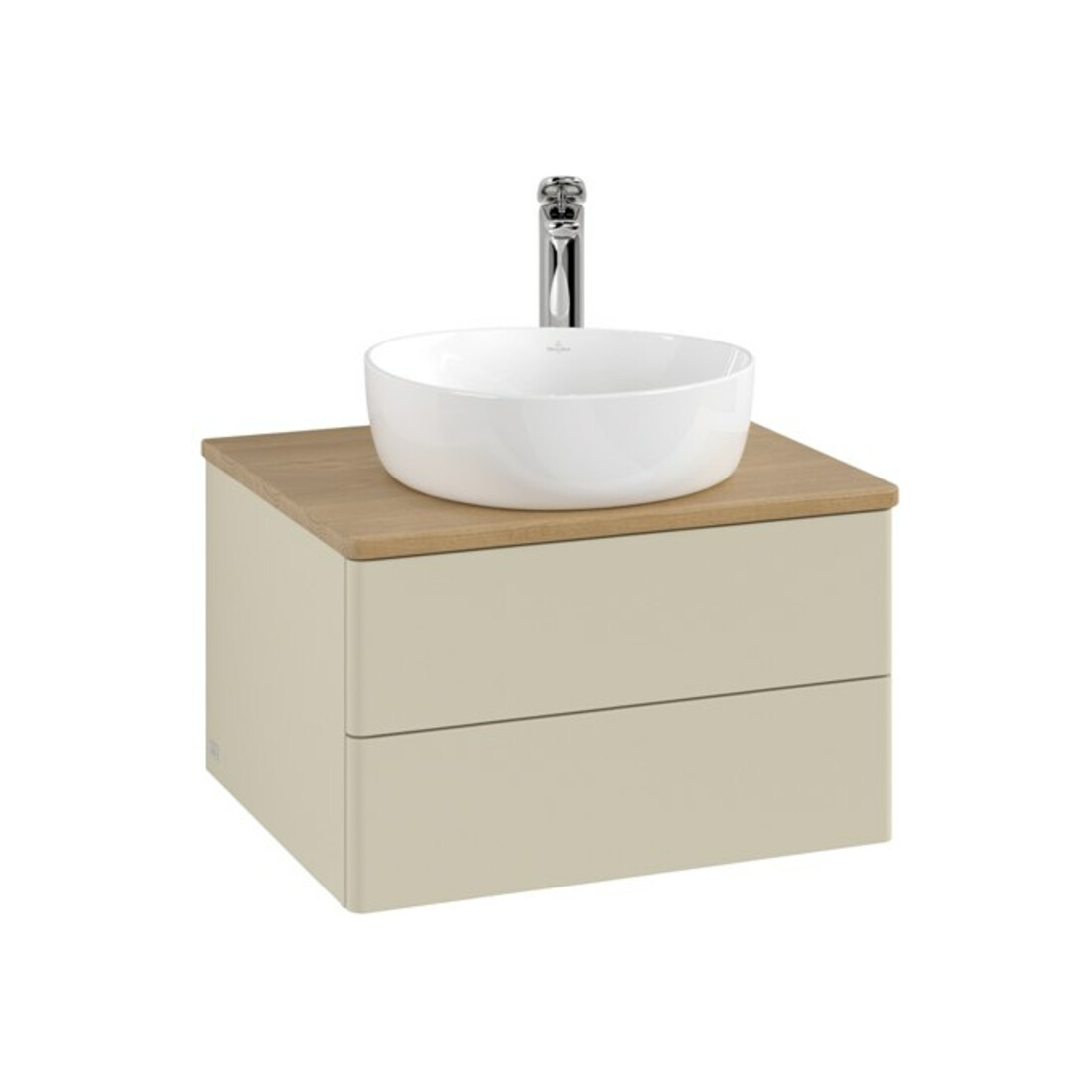 V&B Meuble sous lavabo sans structure de façade - Éclairage Antao 60x36x50cm, HL, WBP hon. Oa, si Gr m Lac