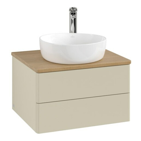 V&B Meuble sous lavabo sans structure de façade - Éclairage Antao 60x36x50cm, HL, WBP hon. Oa, si Gr m Lac