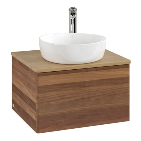 V&B Meuble sous lavabo sans structure de façade - Éclairage Antao 60x36x50cm, HL, WBP hon. Oa, w. wal