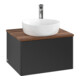 V&B Meuble sous lavabo sans structure de façade - Éclairage Antao 60x36x50cm, HL, WBP w. wal, bla m Lac-1