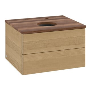 V&B Meuble sous-lavabo sans structure de façade - Éclairage Antao 60x36x50cm, HL, WBP w. wal, hon. Oa
