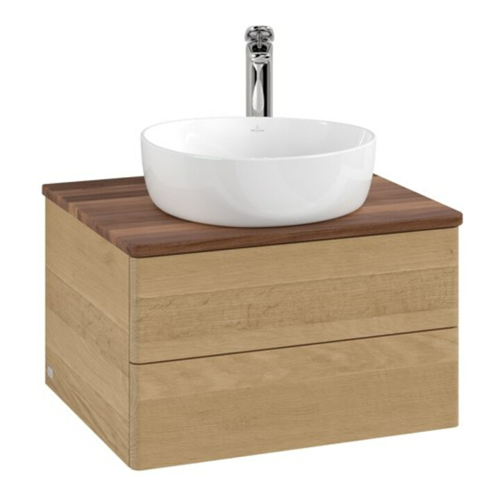 V&B Meuble sous-lavabo sans structure de façade - Éclairage Antao 60x36x50cm, HL, WBP w. wal, hon. Oa