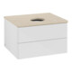 V&B Meuble sous lavabo sans structure de façade - Éclairage Antao 60x36x50cm, WBP botti., blanc brillant Lac-1