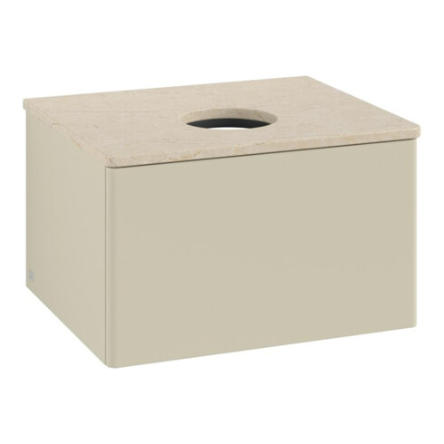 V&B Meuble sous lavabo sans structure de façade - Éclairage Antao 60x36x50cm, WBP botti., si Gr m Lac