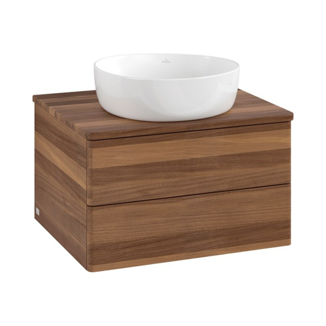 V&B Meuble sous lavabo sans structure de façade - Éclairage Antao 60x36x50cm, WBP couleur w. noyer, w. walnut