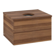 V&B Meuble sous lavabo sans structure de façade - Éclairage Antao 60x36x50cm, WBP couleur w. noyer, w. walnut-3