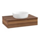 V&B Meuble sous-lavabo sans structure de façade - Éclairage Antao 80x19x50cm, couleur WBP w. noyer, w. walnut-1