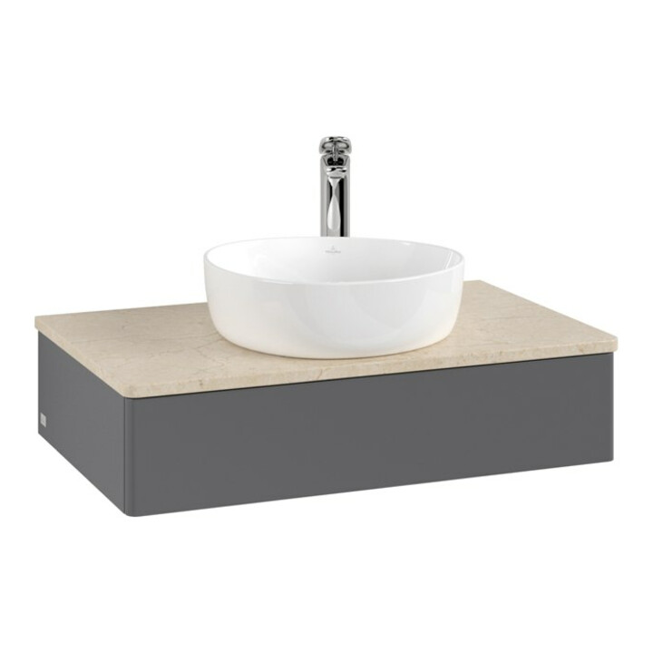 V&B Meuble sous lavabo sans structure de façade - Éclairage Antao 80x19x50cm, H I P, WBP botti., A m Lac