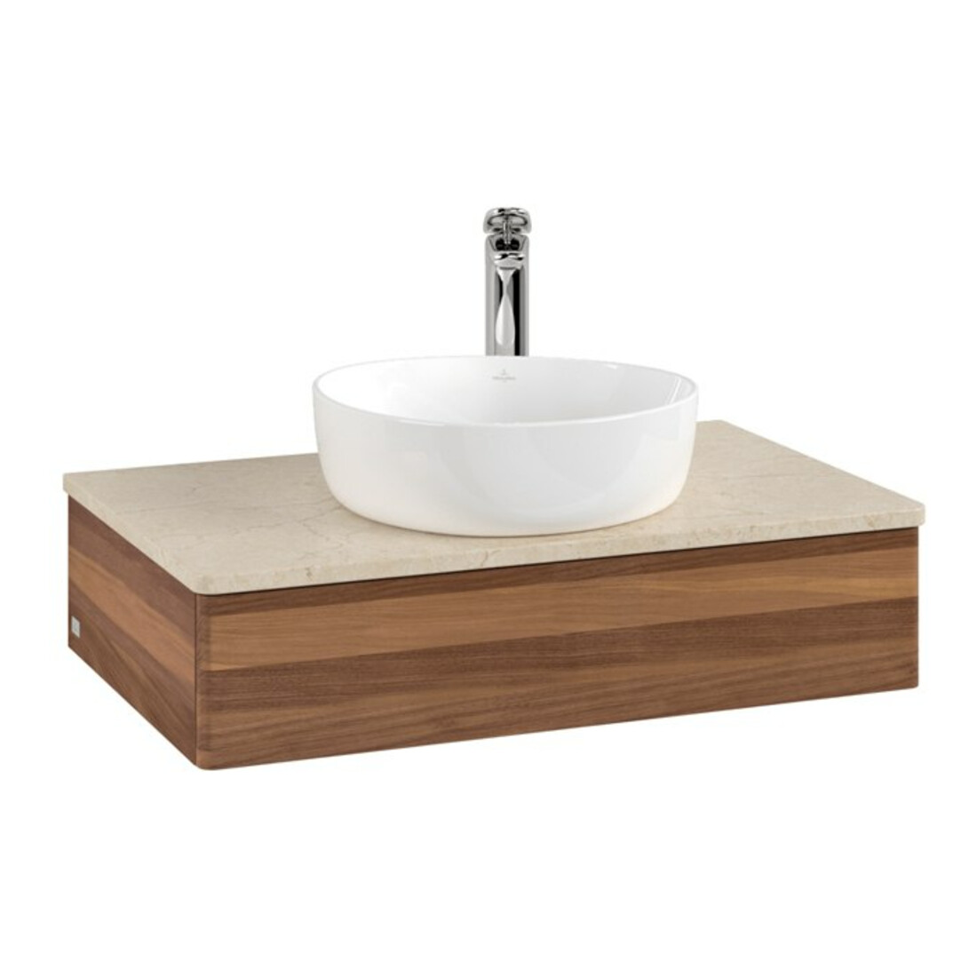 V&B Meuble sous lavabo sans structure de façade - Éclairage Antao 80x19x50cm, HL, couleur WBP botti., w. wal