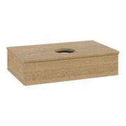 V&B Meuble sous lavabo sans structure de façade - éclairage Antao 80x19x50cm, WBP couleur chêne miel Oa, honey oak