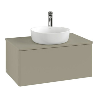 V&B Meuble sous lavabo sans structure de façade - Éclairage Antao 80x36x50cm, H I P, WBP Laqué, Anthracite m Laqué
