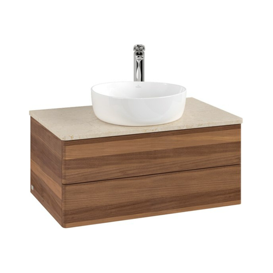 V&B Meuble sous lavabo sans structure de façade - Éclairage Antao 80x36x50cm, HL, couleur WBP botti., w. wal