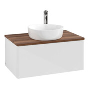 V&B Meuble sous lavabo sans structure de façade - Éclairage Antao 80x36x50cm, HL, WBP blanc brillant
