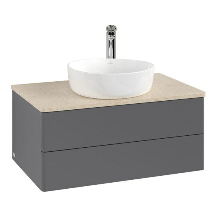 V&B Meuble sous lavabo sans structure de façade - Éclairage Antao 80x36x50cm, HL, WBP botti., A m Lac