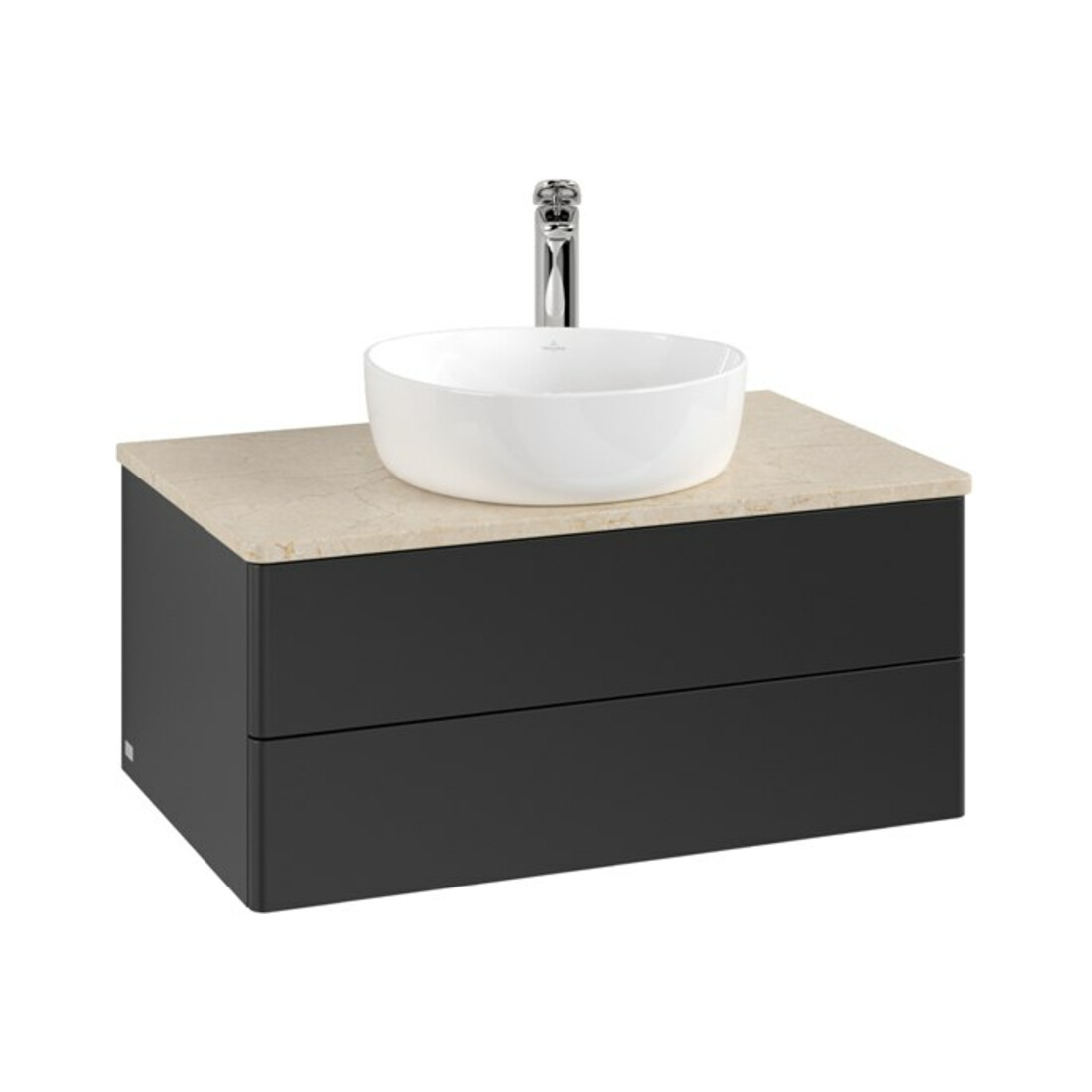 V&B Meuble sous lavabo sans structure de façade - Éclairage Antao 80x36x50cm, HL, WBP botti., bleu m Lac