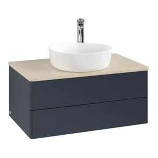 V&B Meuble sous lavabo sans structure de façade - Éclairage Antao 80x36x50cm, HL, WBP botti., md bl. m Lac