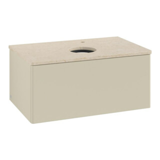 V&B Meuble sous lavabo sans structure de façade - Éclairage Antao 80x36x50cm, HL, WBP botti., si Gr m Lac