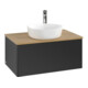 V&B Meuble sous lavabo sans structure de façade - Éclairage Antao 80x36x50cm, HL, WBP chêne hon. Oa, bleu m Lac-3
