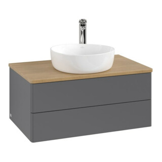 V&B Meuble sous lavabo sans structure de façade - Éclairage Antao 80x36x50cm, HL, WBP hon. Oa, A m Lac