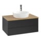 V&B Meuble sous lavabo sans structure de façade - Éclairage Antao 80x36x50cm, HL, WBP hon. Oa, bleu m Lac-1