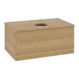 V&B Meuble sous lavabo sans structure de façade - Éclairage Antao 80x36x50cm, HL, WBP hon. Oa, hon. Oa