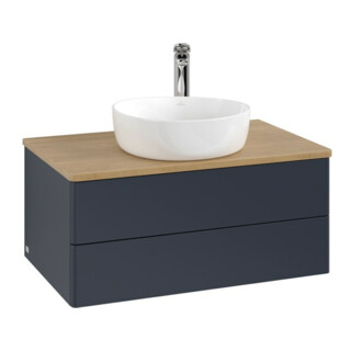 V&B Meuble sous lavabo sans structure de façade - Éclairage Antao 80x36x50cm, HL, WBP hon. Oa, md b m Lac