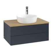 V&B Meuble sous lavabo sans structure de façade - Éclairage Antao 80x36x50cm, HL, WBP hon. Oa, md b m Lac
