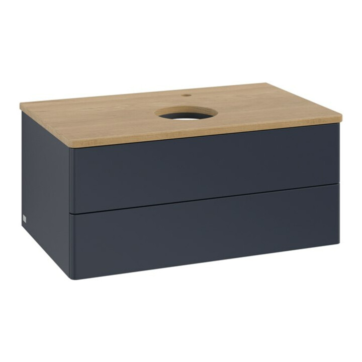V&B Meuble sous lavabo sans structure de façade - Éclairage Antao 80x36x50cm, HL, WBP hon. Oa, md b m Lac