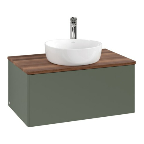 V&B Meuble sous lavabo sans structure de façade - Éclairage Antao 80x36x50cm, HL, WBP w wa, lea gre. m Lac
