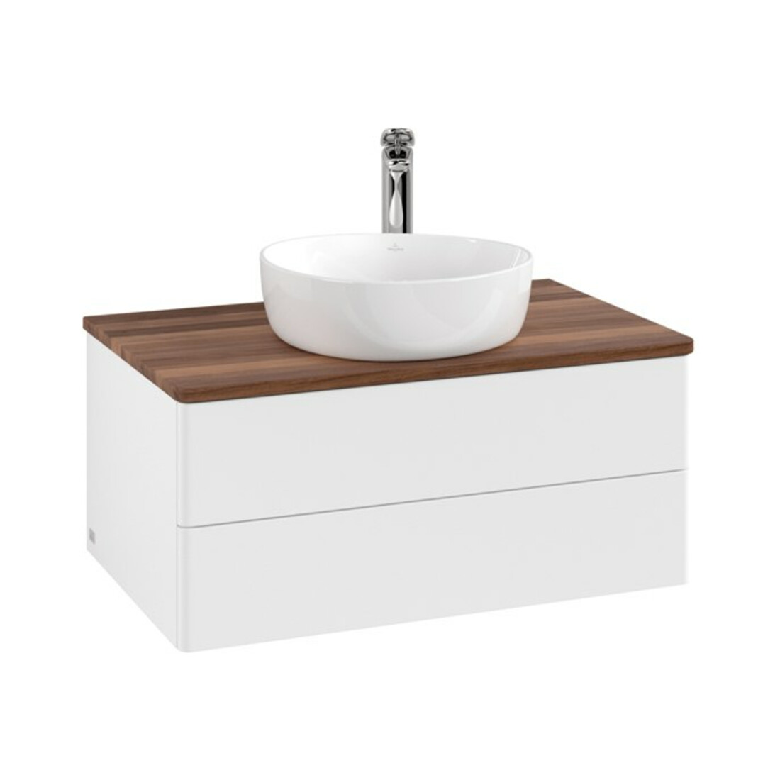 V&B Meuble sous-lavabo sans structure de façade - Éclairage Antao 80x36x50cm, HL, WBP w. wal, bl. m Lac