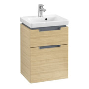 V&B Meuble sous-lavabo Subway 2.0 44x59x35,2cm, poignée chrome, chêne nordique
