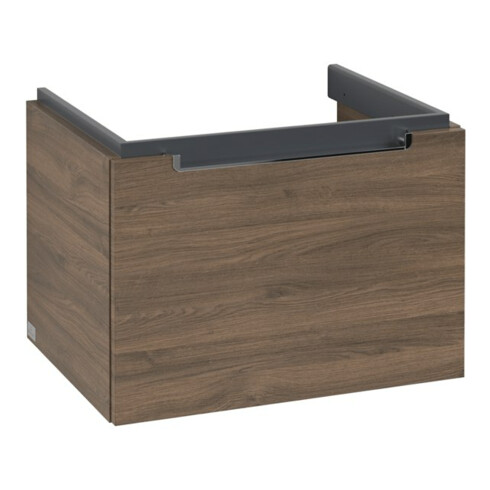 V&B Meuble sous lavabo Subway 2.0 58,7x42x45,4cm, poignée chrome, chêne Arizona