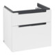 V&B Meuble sous lavabo Subway 2.0 63,7x59x45,4cm, poignée chrome, blanc mat-1