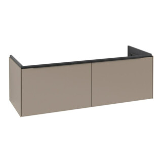 V&B Meuble sous lavabo Subway 3.0 127,2x42,9x47,8 cm, avec LE/Gr bleu volcan, Taupe