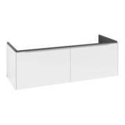 V&B Meuble sous-lavabo Subway 3.0 127,2x42,9x47,8cm, avec LE/Gr alu brillant, P blanc