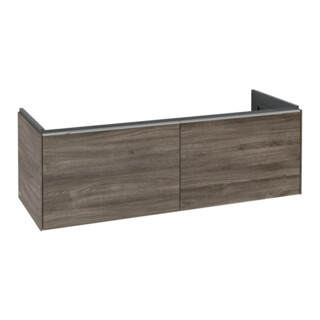 V&B Meuble sous-lavabo Subway 3.0 127,2x42,9x47,8cm, blanc LE/Gr AL brillant, st. Oa