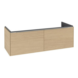 V&B Meuble sous lavabo Subway 3.0 127,2x42,9x47,8cm, chêne clair/gris alu, Nord Oa