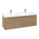 V&B Meuble sous lavabo Subway 3.0 127,2x42,9x47,8cm, chêne clair/gris alu, Nord Oa-3