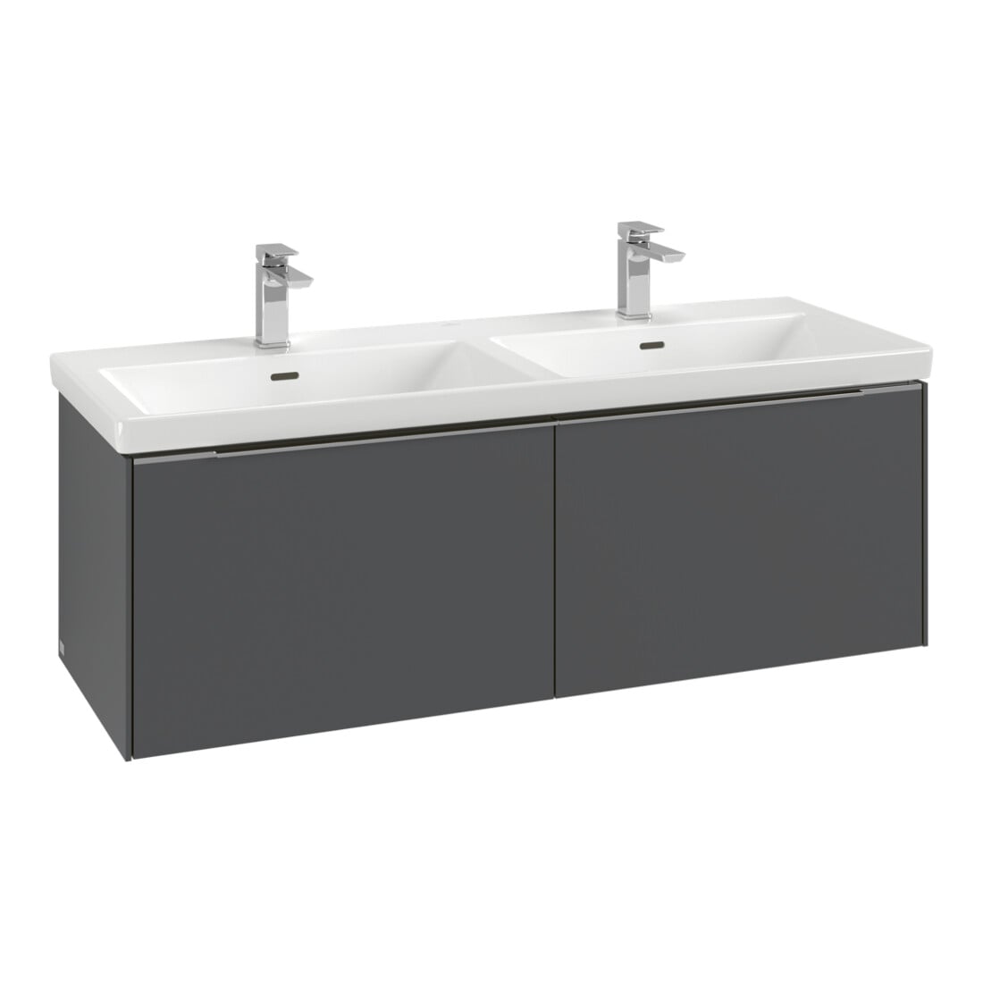 V&B Meuble sous lavabo Subway 3.0 127,2x42,9x47,8cm, chêne clair/gris velours