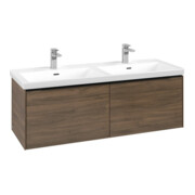 V&B Meuble sous lavabo Subway 3.0 127,2x42,9x47,8cm, chêne clair/gris voilé, Ar Oa