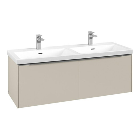 V&B Meuble sous lavabo Subway 3.0 127,2x42,9x47,8cm, o LE/Gr AL g, ca Gr