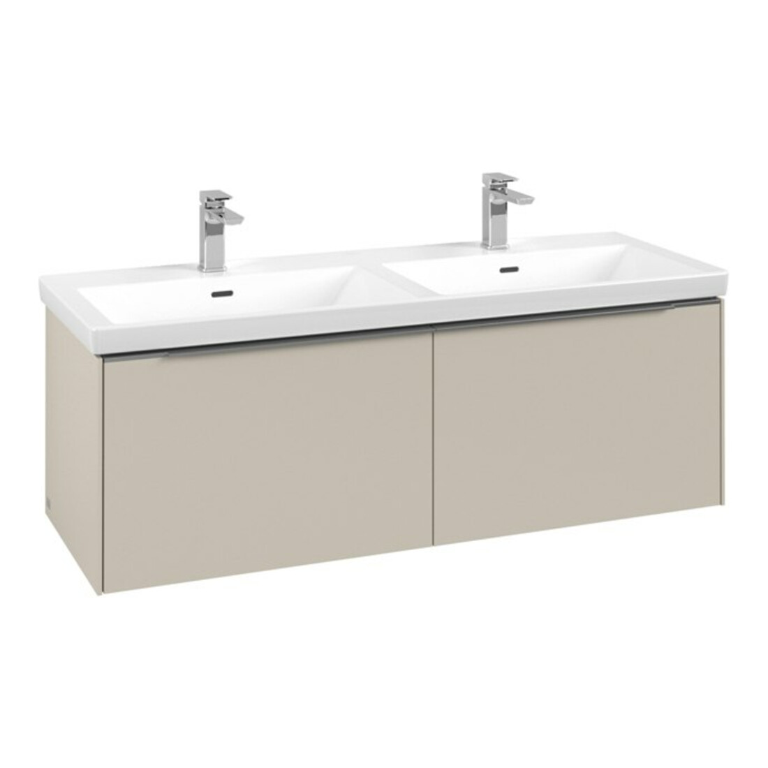 V&B Meuble sous lavabo Subway 3.0 127,2x42,9x47,8cm, o LE/Gr AL g, ca Gr